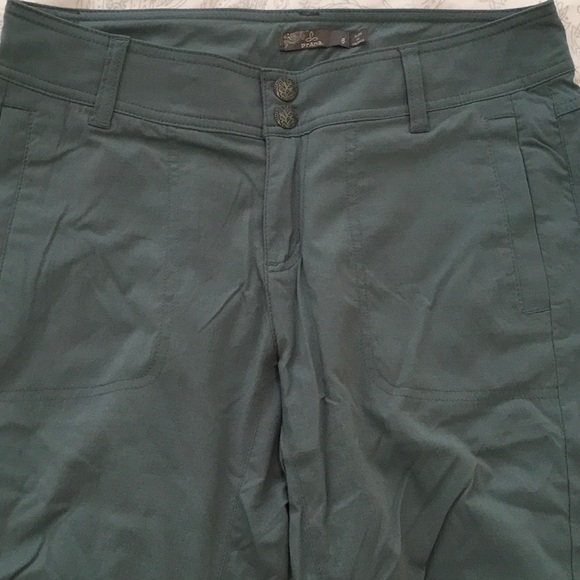 Prana Ravenna Knickers NWOT - dark teal green - size 6 - Picture 4 of 12